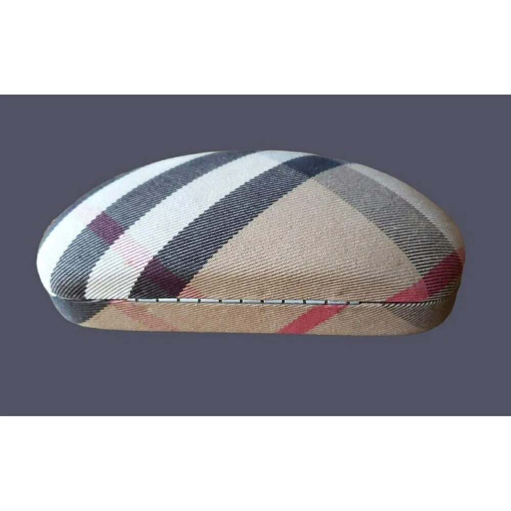 BURBERRY NOVA CHECK Eyeglasses / Sunglasses Hard Case PLAID Clamshell EMPTY CASE